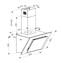 Eleonora 60 Dunstabzugshaube 426 M³/h Touch-Panel Ambiente-Licht -Haushaltsgeräte Förderung 10035381 yy 0008 logo