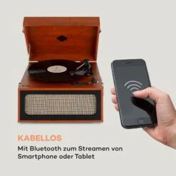 Sarah Ann Plattenspieler Bluetooth USB 33, 45 Und 78 U/min -Haushaltsgeräte Förderung 10035389 de 0004 logo