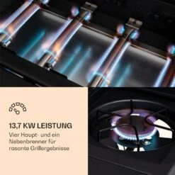 Valdosta 4.1 Gasgrill 4 X 2,8 KW + 2,5 KW Brenner Edelstahl Mobil -Haushaltsgeräte Förderung 10035415 de 0004 logo