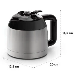 Arabica Thermoskanne Zubehör Ersatz Edelstahl Silber/schwarz -Haushaltsgeräte Förderung 10035422 yy 0006 dimensions