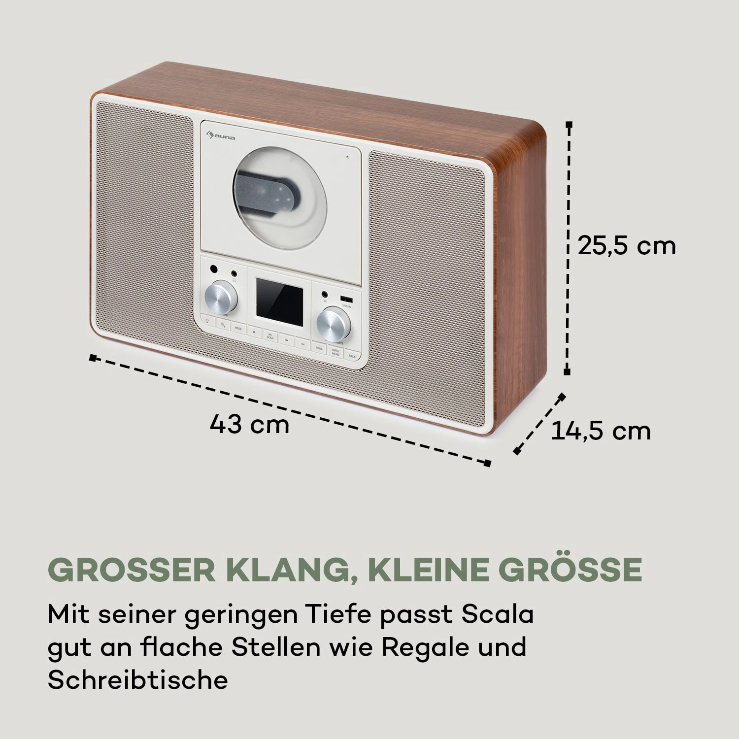 Scala VCD-IR Internetradio WLAN CD BT MP3 DAB+ UKW Radio 6 Scala VCD-IR Internetradio WLAN CD BT MP3 DAB+ UKW Radio - Image 4