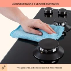 Illuminosa 4 Gaskochfeld 4-flammig Sabaf-Brenner Glaskeramik -Haushaltsgeräte Förderung 10035464 de 0007 usp