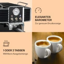Gusto Classico Espressomaker 1350 Watt 20 Bar Druck 1,5 Liter -Haushaltsgeräte Förderung 10035564 de 0004 logo