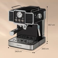 Gusto Classico Espressomaker 1350 Watt 20 Bar Druck 1,5 Liter -Haushaltsgeräte Förderung 10035564 yy 0008 logo