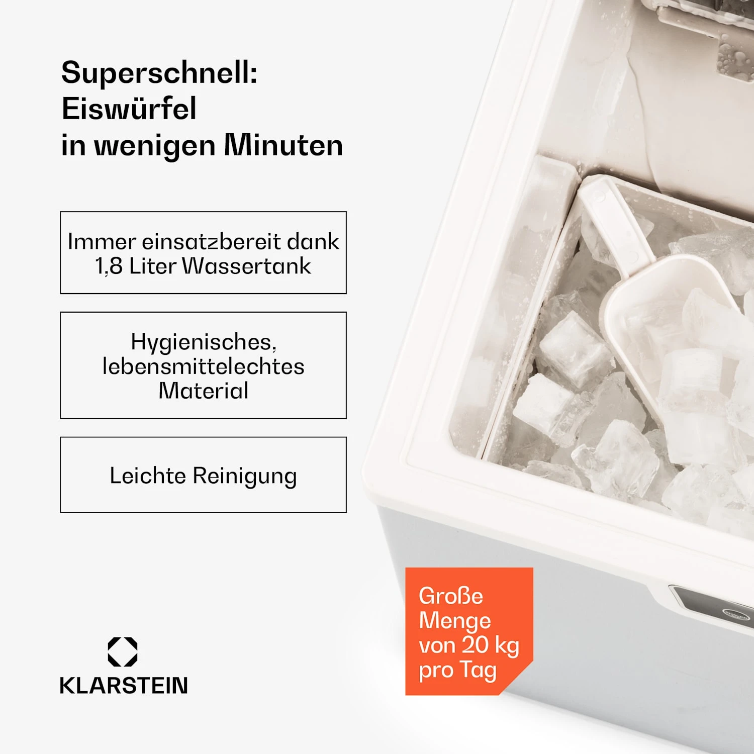 Icefestival Cube Eiswürfelbereiter 400W 1,9l 20kg/24h 4 Icefestival Cube Eiswürfelbereiter 400W 1,9l 20kg/24h - Image 2