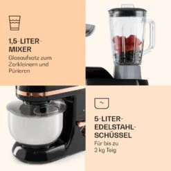 Lucia Elegance Küchenmaschine Mixer Fleischwolf 2000W BPA-frei -Haushaltsgeräte Förderung 10035639 de 0006 logo