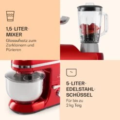 Lucia Elegance Küchenmaschine Mixer Fleischwolf 2000W BPA-frei -Haushaltsgeräte Förderung 10035641 de 0006 logo