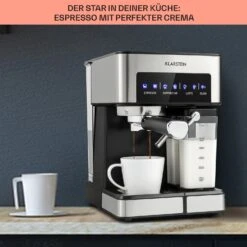 Arabica Comfort Espressomaschine 1350W 20 Bar 1,8l Touch-Bedienfeld -Haushaltsgeräte Förderung 10035655 de 0004 usp