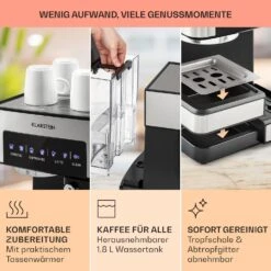 Arabica Comfort Espressomaschine 1350W 20 Bar 1,8l Touch-Bedienfeld -Haushaltsgeräte Förderung 10035655 de 0006 usp