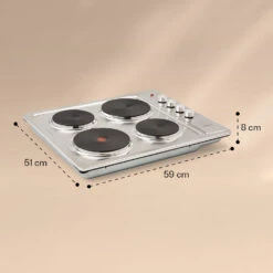 Appetito 4 Elektrokochfeld 4 Platten 6 Stufen 5500 Watt Edelstahl -Haushaltsgeräte Förderung 10035702 yy 0007 logo