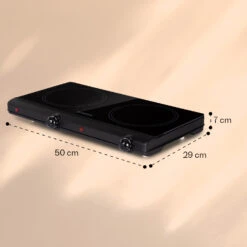 Cookbuddy Doppel-Kochfeld 2400W 5 Leistungsstufen Glaskeramik -Haushaltsgeräte Förderung 10035705 yy 0011 dimensions