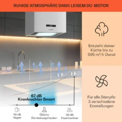 Kronleuchter Smart Inselabzugshaube 595m³/h App-Steuerung LED-Panel 13 Kronleuchter Smart Inselabzugshaube 595m³/h App-Steuerung LED-Panel -Haushaltsgeräte Förderung 10035709 de 0003 usp