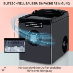 Icemeister 2G Eiswürfelmaschine 12kg/24h LC-Display Edelstahl -Haushaltsgeräte Förderung 10035712 de 0005 usp