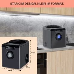 Icemeister 2G Eiswürfelmaschine 12kg/24h LC-Display Edelstahl -Haushaltsgeräte Förderung 10035712 de 0006 usp