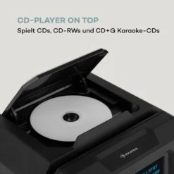 Rockstar Plus Karaoke-Anlage Karaokemaschine BT USP CD LED-Show RCA -Haushaltsgeräte Förderung 10035746 de 0005 logo