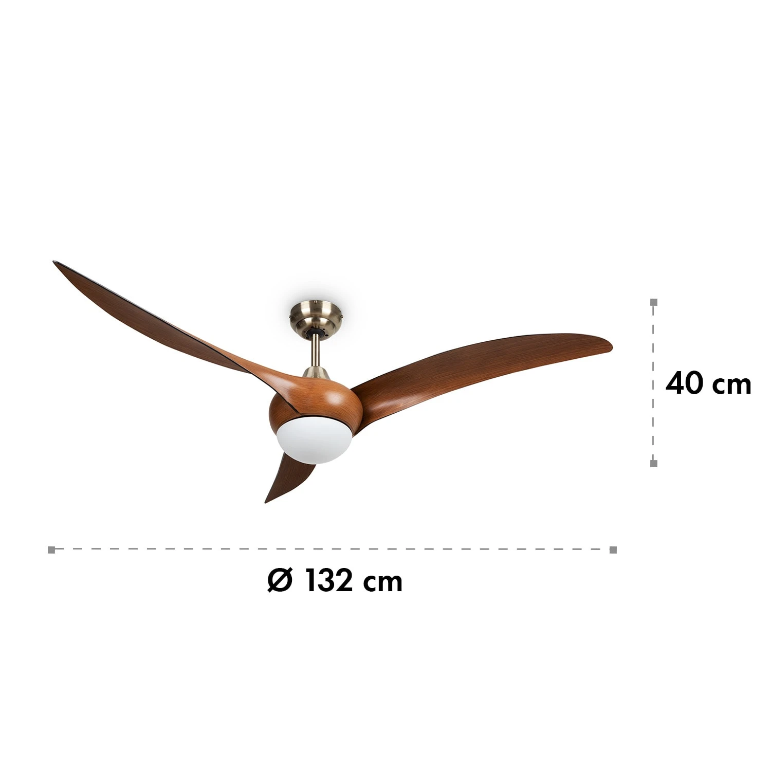 Monteverde Deckenventilator Deckenleuchte 52" 8.376m³/h 3 Flügel 9 Monteverde Deckenventilator Deckenleuchte 52" 8.376m³/h 3 Flügel - Image 7