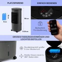 Skypillar 3-in-1 Luftkühler Ventilator 5L Fernbedienung Touch-Panel -Haushaltsgeräte Förderung 10035795 de 0006 usp