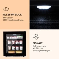 IceAge 88 Gefrierschrank 88 Liter EEK E 3 Etagen Thermostat Glasfront -Haushaltsgeräte Förderung 10036066 de 0003 logo