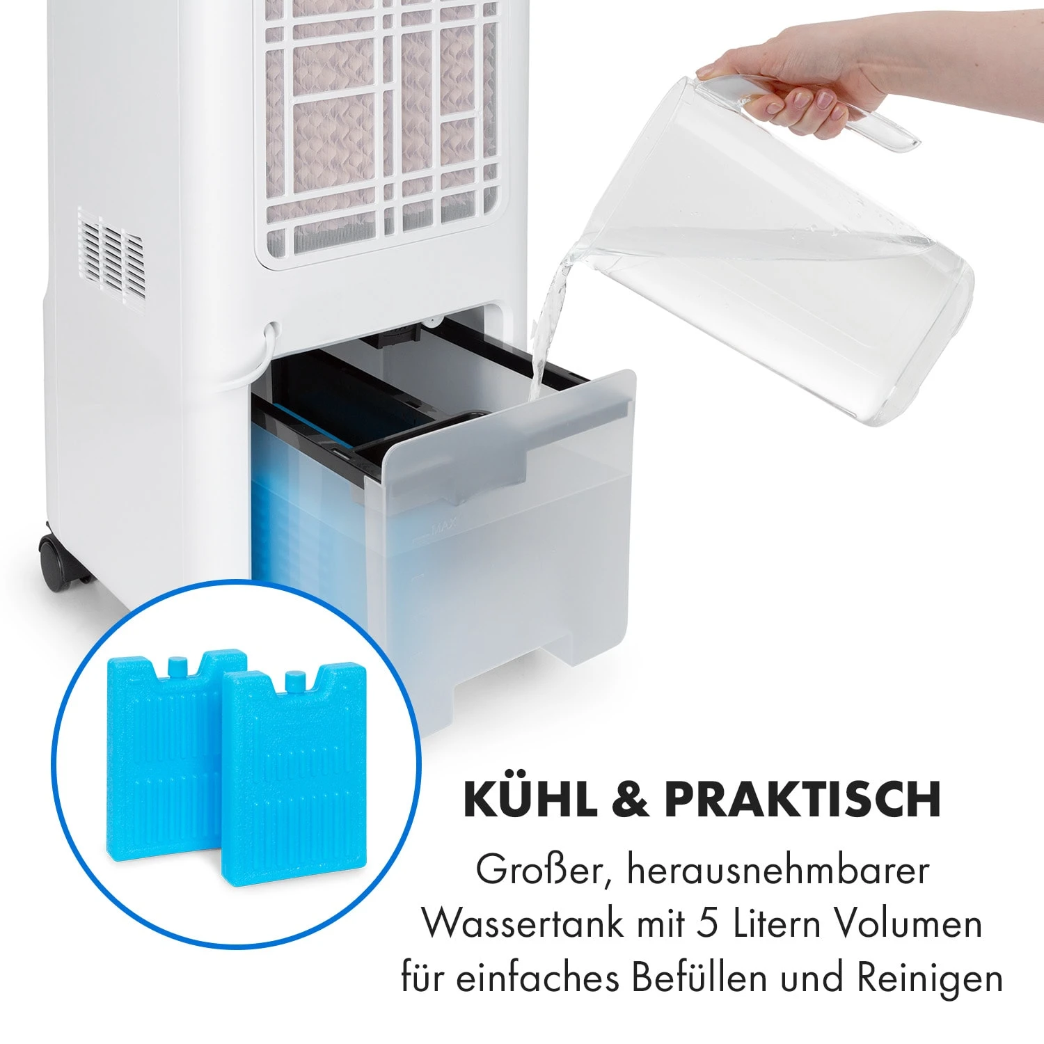 Maxflow Smart 3-in-1 Luftkühler Ventilator 5L WiFi Fernbedienung 9 Maxflow Smart 3-in-1 Luftkühler Ventilator 5L WiFi Fernbedienung - Image 7