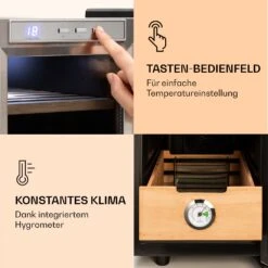El Presidente 23 Humidor 45 W Touch Buchenholz 23L LED -Haushaltsgeräte Förderung 10036107 de 0005 logo