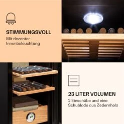 El Presidente 23 Humidor 45 W Touch Buchenholz 23L LED -Haushaltsgeräte Förderung 10036107 de 0006 logo