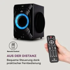 Areal 825 5.1 Lautsprechersystem 200 W RMS BT USB SD AUX Fernbedienung -Haushaltsgeräte Förderung 10036134 de 0005 logo
