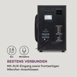 Areal 825 5.1 Lautsprechersystem 200 W RMS BT USB SD AUX Fernbedienung -Haushaltsgeräte Förderung 10036134 de 0007 logo