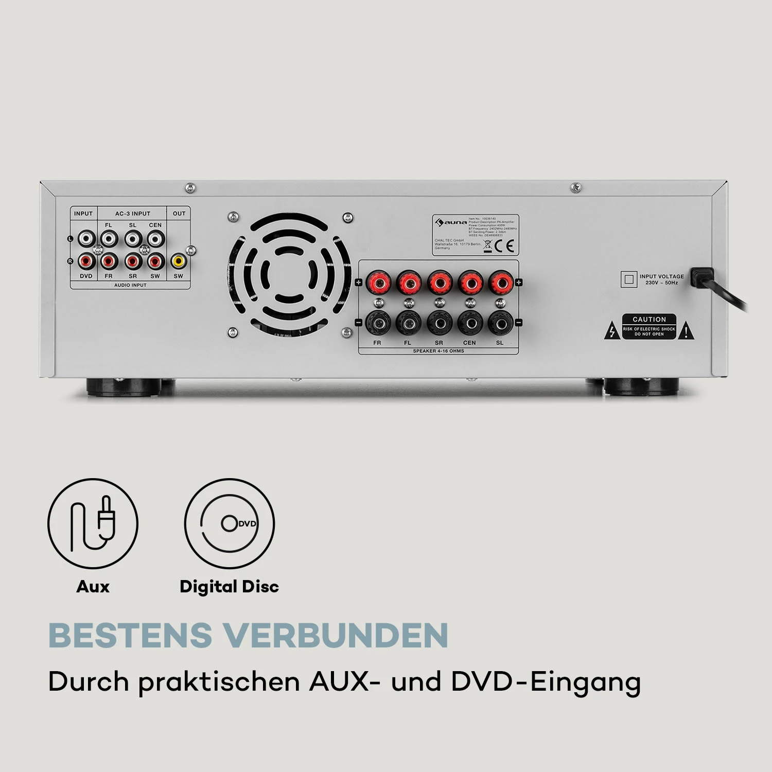 AMP 5100 BT Stereo-Verstärker 2x120 W + 3x50 W RMS BT 9 AMP 5100 BT Stereo-Verstärker 2x120 W + 3x50 W RMS BT - Image 7