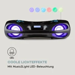 Spacewoofer DAB Boombox CD-Player DAB+ UKW Bluetooth Fernbedienung LED -Haushaltsgeräte Förderung 10036341 de 0003 logo