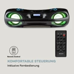 Spacewoofer DAB Boombox CD-Player DAB+ UKW Bluetooth Fernbedienung LED -Haushaltsgeräte Förderung 10036341 de 0007 logo