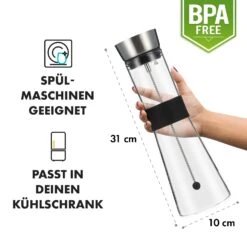 Glaswerk Sile Karaffe 1 Liter Borosilikatglas Fruchtspieß Mit Stopper -Haushaltsgeräte Förderung 10036361 de 0007 logo