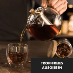 Sencha Teekanne 1,3 L Edelstahl-Siebeinsatz Borosilikatglas Deckel -Haushaltsgeräte Förderung 10036362 de 0004 logo