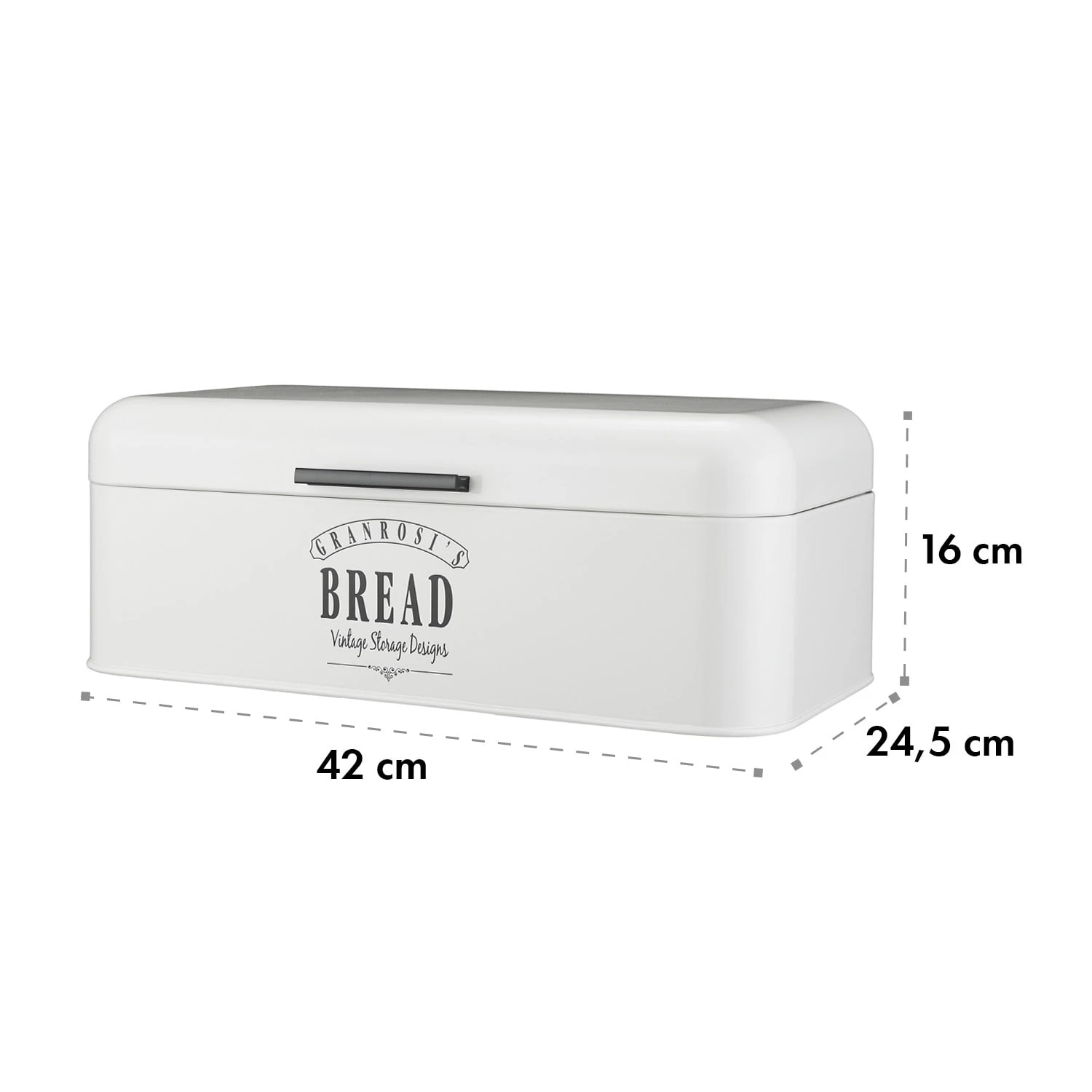 Delaware Brotkasten Metall 42x16x24,5 Cm Klappdeckel Lüftungslöcher 9 Delaware Brotkasten Metall 42x16x24,5 Cm Klappdeckel Lüftungslöcher - Image 7