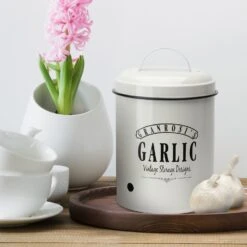 Montana Knoblauchtopf Emaille-Stahlblech 12 X 18 Cm (ØxH) Rostfrei -Haushaltsgeräte Förderung 10037445 yy 0002 logo