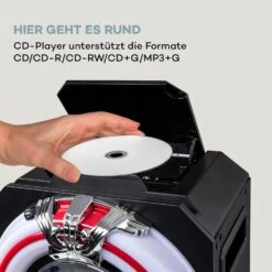 Arizona Sing Jukebox BT USB MP3 CD-Player Kabelmikrofon -Haushaltsgeräte Förderung 10037817 de 0005 logo