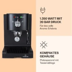 Passionata 20 Espressomaschine 20 Bar 6 Tassen 1,25 Liter Milchschaum -Haushaltsgeräte Förderung 10037855 de 0003 logo