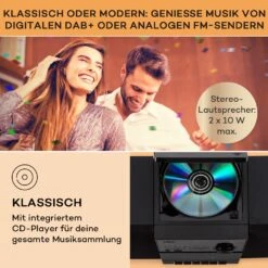 MC-40 DAB Stereoanlage UKW/DAB+ Bluetooth CD Kassette USB Fernbedienung -Haushaltsgeräte Förderung 10038000 de 0003 usp