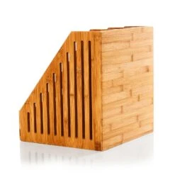 Stehsammler 3 Fächer Maße: 26,5x28x30 Cm Für DINA4-Formate Bambus -Haushaltsgeräte Förderung 10038041 yy 0003 logo