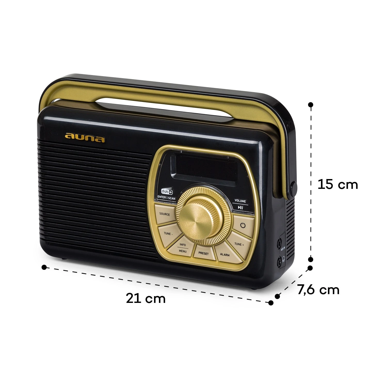 Buddy Digitalradio DAB/DAB+/UKW Bluetooth 5.0 AUX 1Ah-Akku Mobil Retro 9 Buddy Digitalradio DAB/DAB+/UKW Bluetooth 5.0 AUX 1Ah-Akku Mobil Retro - Image 7