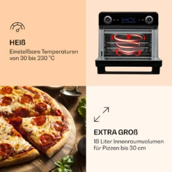AeroVital Jumbo 3-in-1 Heißluftfritteuse Toaster Dörrautomat 1550 W 18 Liter -Haushaltsgeräte Förderung 10038339 de 0004 logo