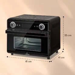AeroVital Jumbo 3-in-1 Heißluftfritteuse Toaster Dörrautomat 1550 W 18 Liter -Haushaltsgeräte Förderung 10038339 yy 0011 dimensions