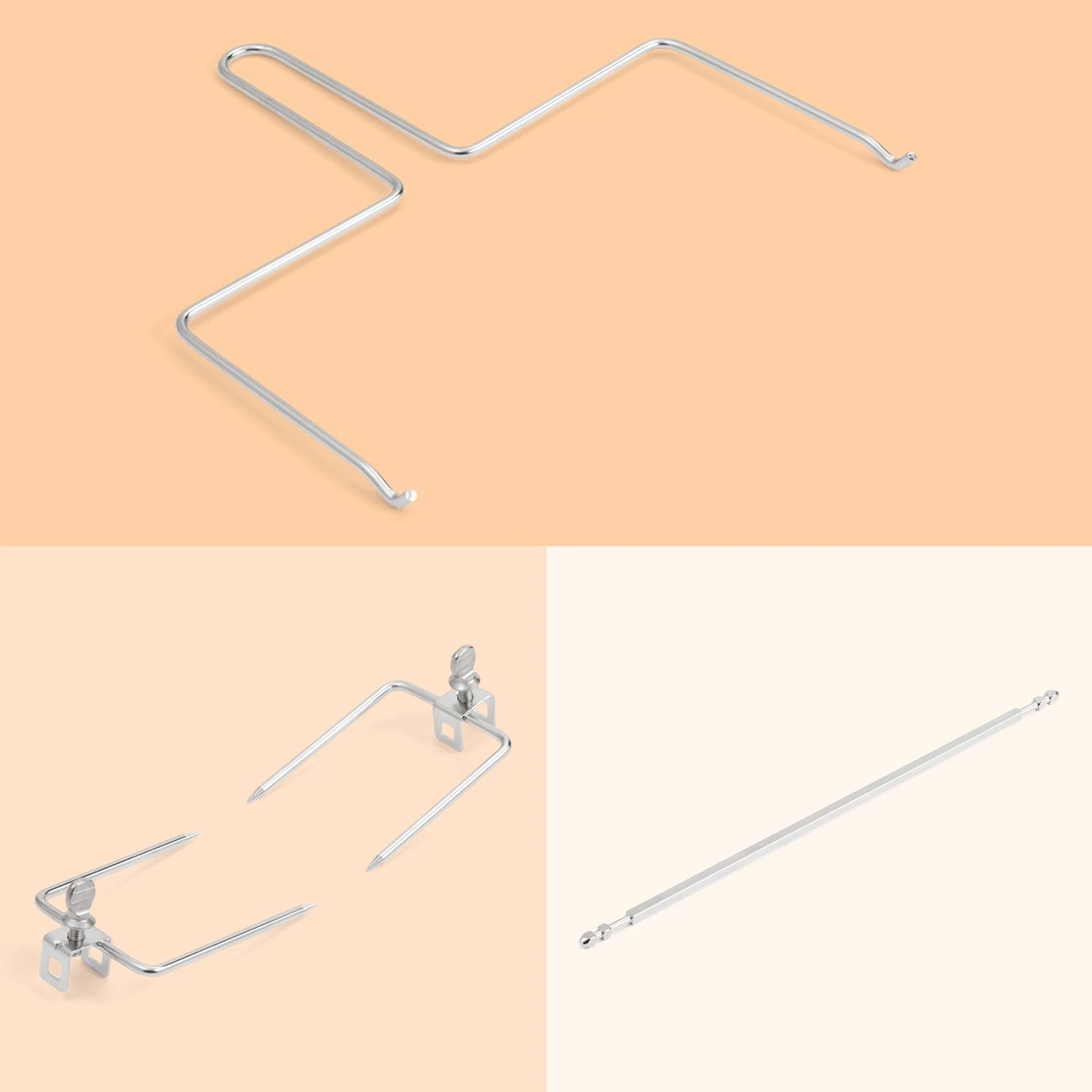 AeroVital Jumbo Heißluftfritteuse Rotisseriespieß & Drehspießheber Edelstahl 4 AeroVital Jumbo Heißluftfritteuse Rotisseriespieß & Drehspießheber Edelstahl - Image 2