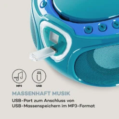 Roadie CD Boombox UKW-Radio Lichtshow CD-Player Bluetooth 5.0 15 Roadie CD Boombox UKW-Radio Lichtshow CD-Player Bluetooth 5.0 -Haushaltsgeräte Förderung 10038356 de 0006 logo