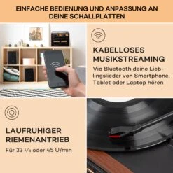 388-DAB+ Stereoanlage 20W Max. Vinyl CD Kassette BT FM/DAB+ USB SD -Haushaltsgeräte Förderung 10038373 de 0004 usp