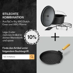 Galloway Dutch Oven 12.0 BBQ-Topf Gusseisen Größe XL / 12 Qt -Haushaltsgeräte Förderung 10038583 de 0007 usp