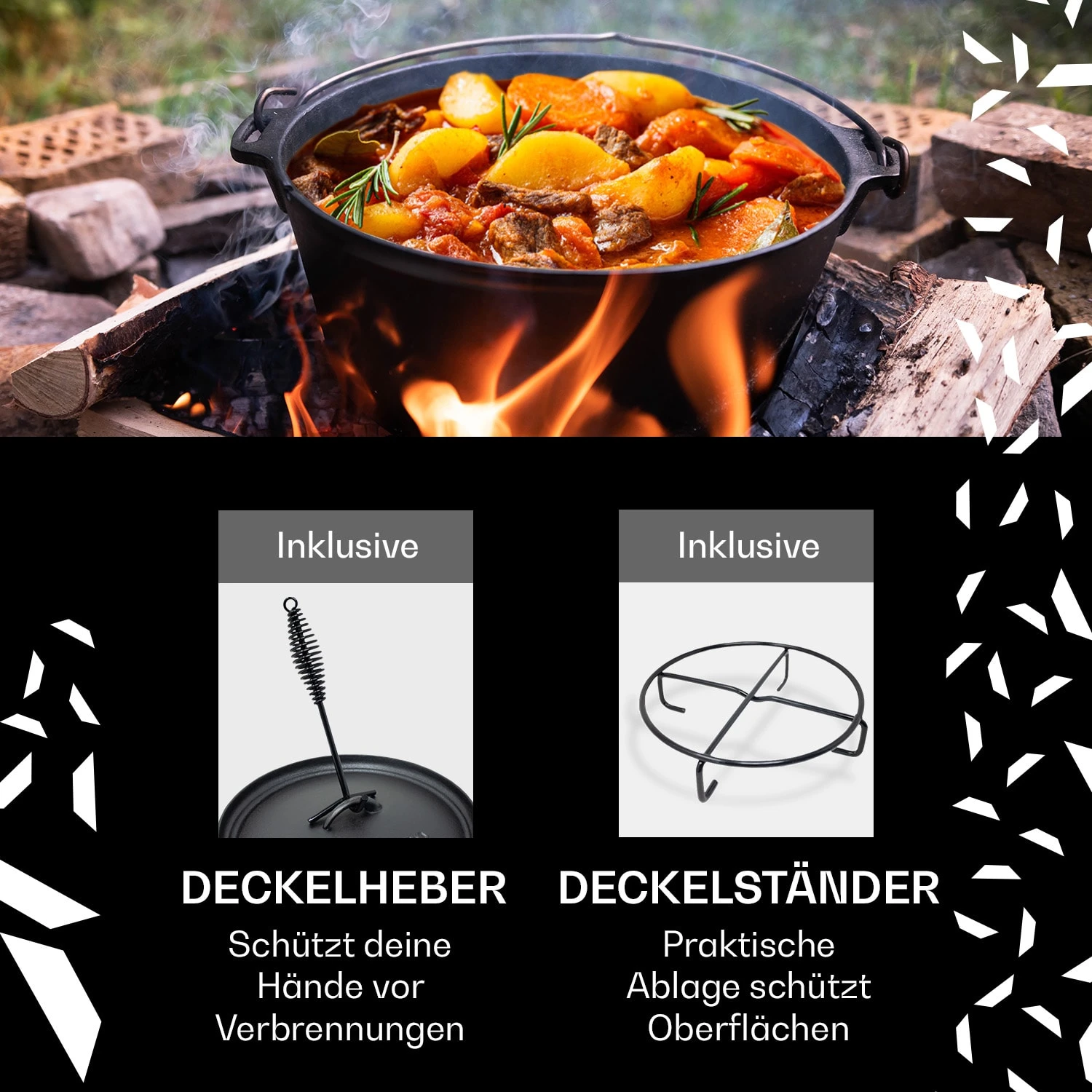Guernsey Premium Dutch Oven 6.0 BBQ-Topf Gusseisen Größe M / 6 Qt 4 Guernsey Premium Dutch Oven 6.0 BBQ-Topf Gusseisen Größe M / 6 Qt - Image 2