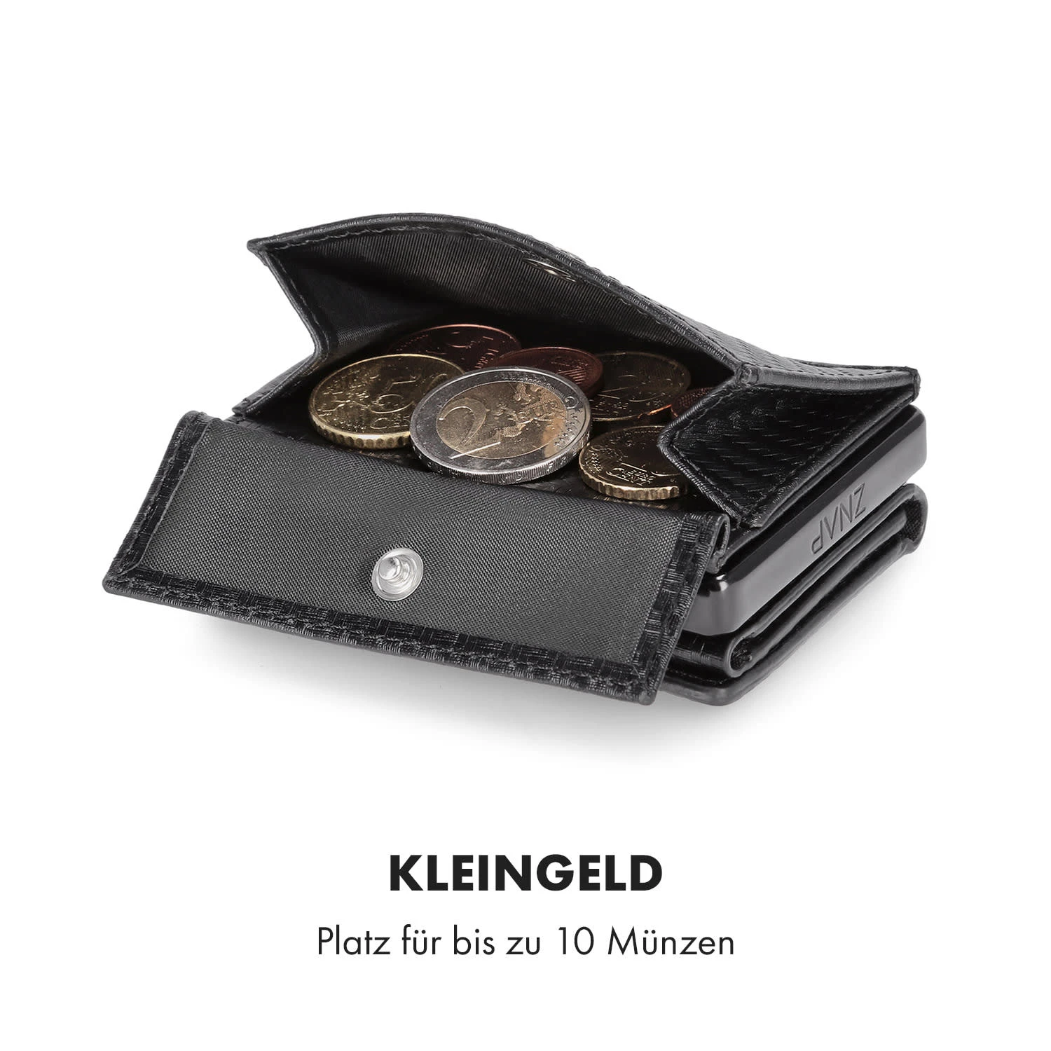 Coin Pocket Mit RFID-Schutzkarte Für ZNAP Slim Wallets 8 Und 12 Druckknopf 6 Coin Pocket Mit RFID-Schutzkarte Für ZNAP Slim Wallets 8 Und 12 Druckknopf - Image 4