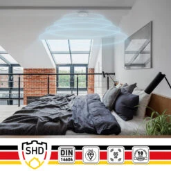 Rauchmelder DOF19 Kunststoff Warnsignal: 85 DB 9V Batteriebetrieben -Haushaltsgeräte Förderung 10038756 yy 0005 logo