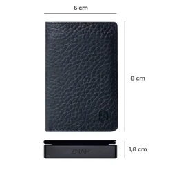 ZNAP Slim Wallet 12 Karten Münzfach 8 X 1,8 X 6 Cm (BxHxT) RFID-Schutz -Haushaltsgeräte Förderung 10038762 yy 0008 dimensions