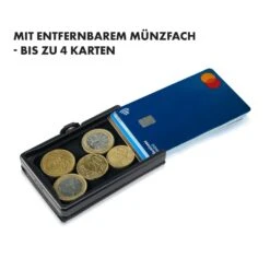 ZNAP Slim Wallet 8 Karten Münzfach 8 X 1,5 X 6 Cm (BxHxT) RFID-Schutz -Haushaltsgeräte Förderung 10038792 de 0005 logo